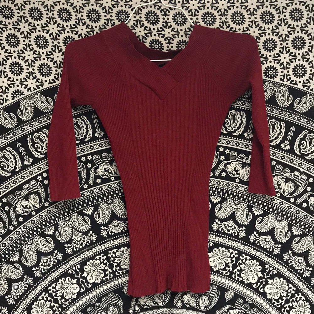 Long Sleeve Red Shirt